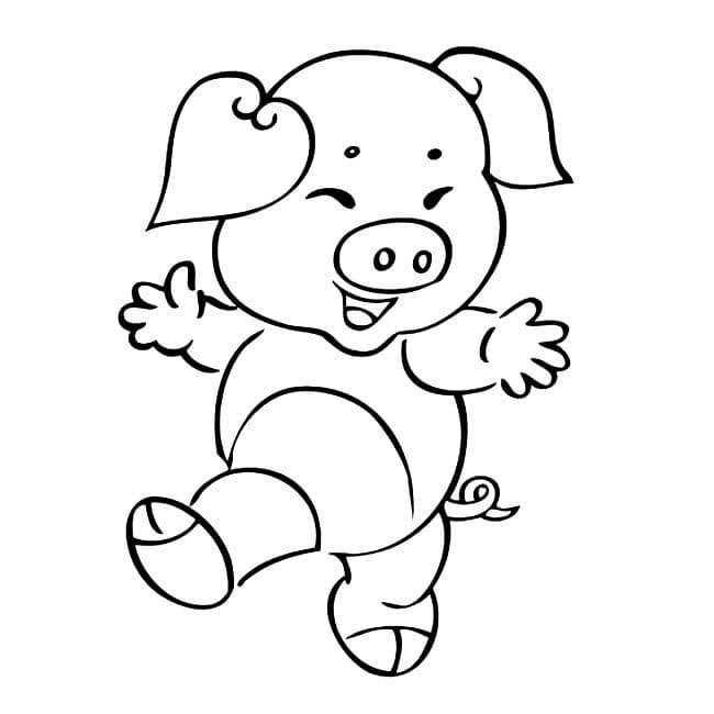 豬寶寶兒童<a href=http://www.inspiredelm.com/jianbihua/ target=_blank class=infotextkey>簡筆畫</a>圖片_豬兒童繪畫作品圖集