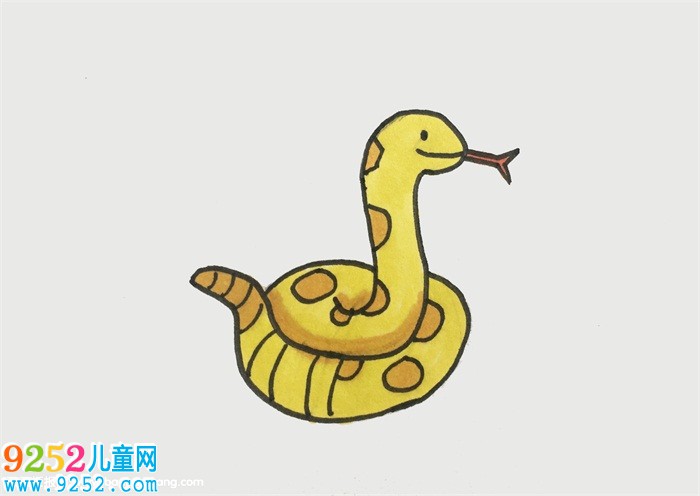 毒蛇怎么畫