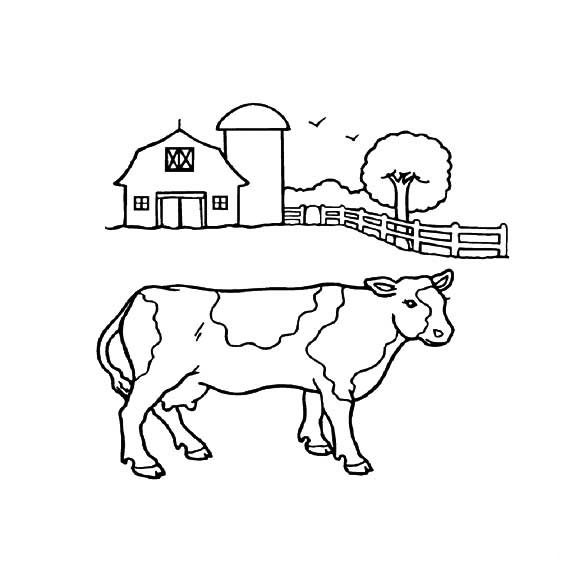 牛吃草<a href=http://www.inspiredelm.com/jianbihua/ target=_blank class=infotextkey>簡(jiǎn)筆畫(huà)</a>圖片_牛吃草兒童繪畫(huà)圖集