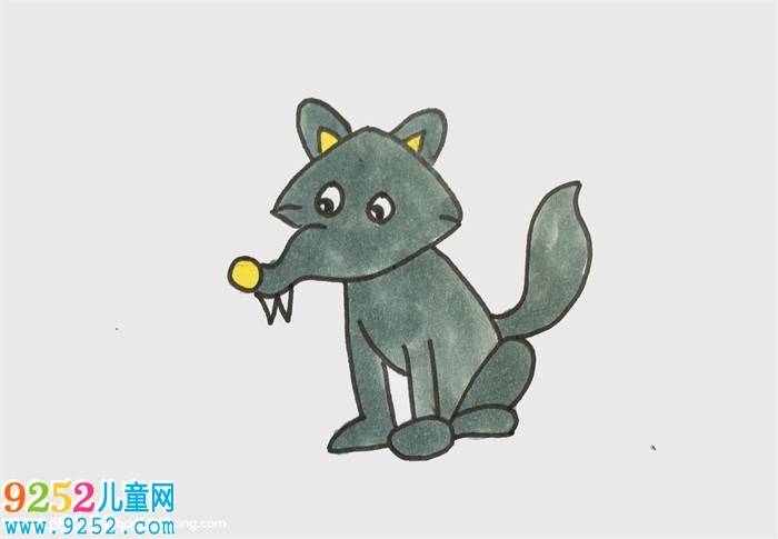 怎么畫狼
