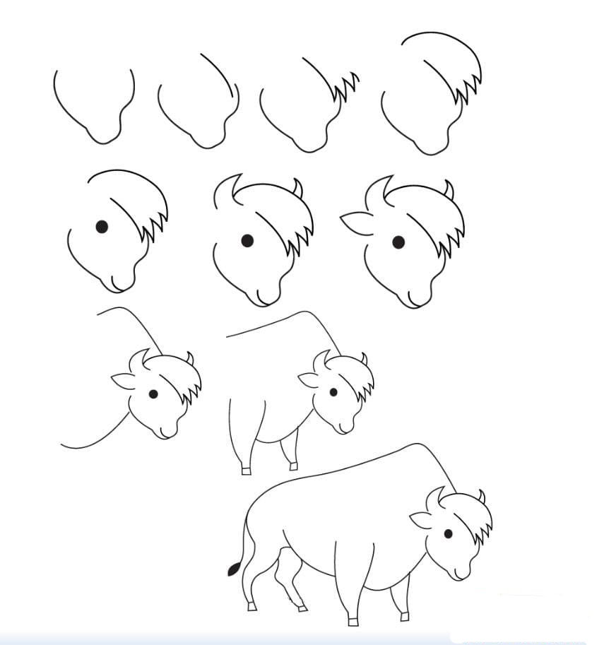 大公牛怎么畫_大公牛的<a href=http://www.inspiredelm.com/ertonghua/ target=_blank class=infotextkey>兒童畫</a>作品