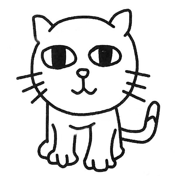 卡通小貓<a href=http://www.inspiredelm.com/ertonghua/ target=_blank class=infotextkey>兒童畫</a>圖片_卡通小貓兒童繪畫圖集