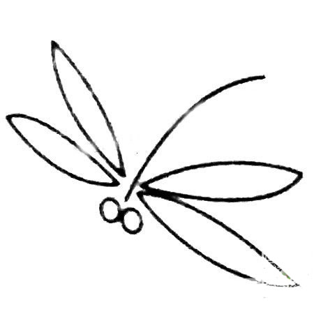 飛行的蜻蜓兒童<a href=http://www.inspiredelm.com/jianbihua/ target=_blank class=infotextkey>簡筆畫</a>圖片_蜻蜓兒童繪畫作品圖集
