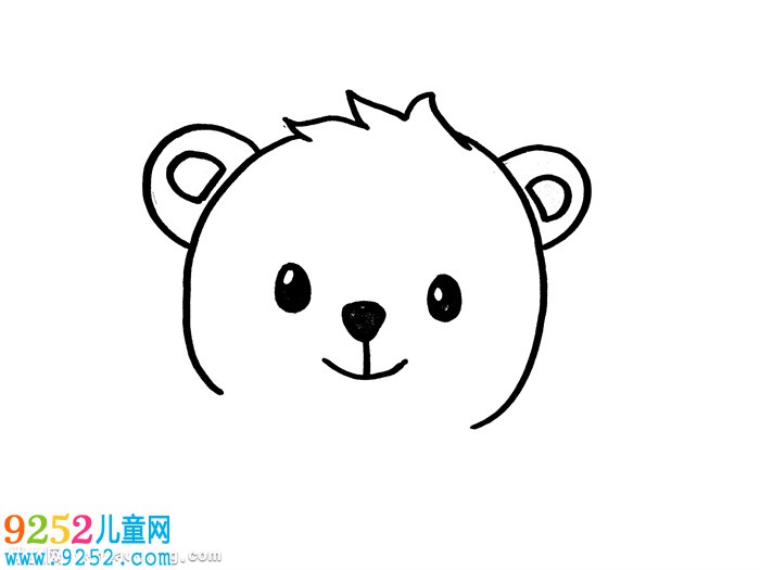 小熊怎么畫(huà)簡(jiǎn)單可愛(ài)的