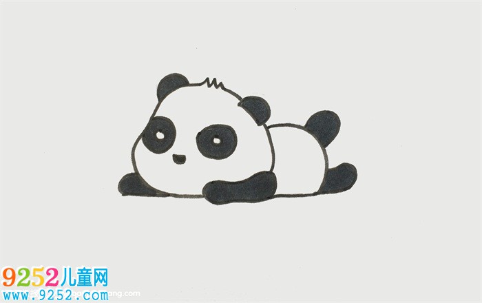 熊貓怎么畫簡單又可愛