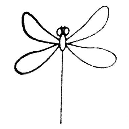 飛行的蜻蜓兒童<a href=http://www.inspiredelm.com/jianbihua/ target=_blank class=infotextkey>簡筆畫</a>圖片_蜻蜓兒童繪畫作品圖集