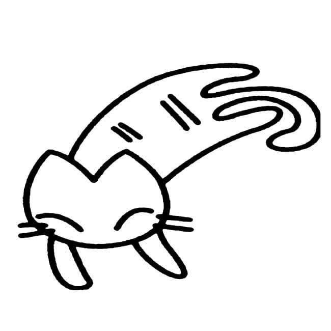 睡覺的貓咪兒童<a href=http://www.inspiredelm.com/jianbihua/ target=_blank class=infotextkey>簡筆畫</a>圖片_貓咪兒童繪畫作品圖集