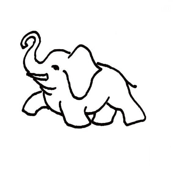 生氣的大象<a href=http://www.inspiredelm.com/ertonghua/ target=_blank class=infotextkey>兒童畫</a>圖片_生氣的大象兒童繪畫圖集