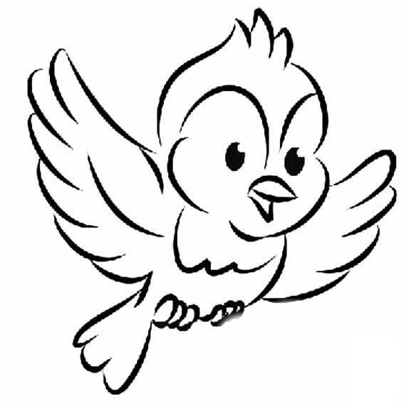高飛的小鳥<a href=http://www.inspiredelm.com/jianbihua/ target=_blank class=infotextkey>簡(jiǎn)筆畫</a>圖片_高飛的小鳥兒童繪畫圖集