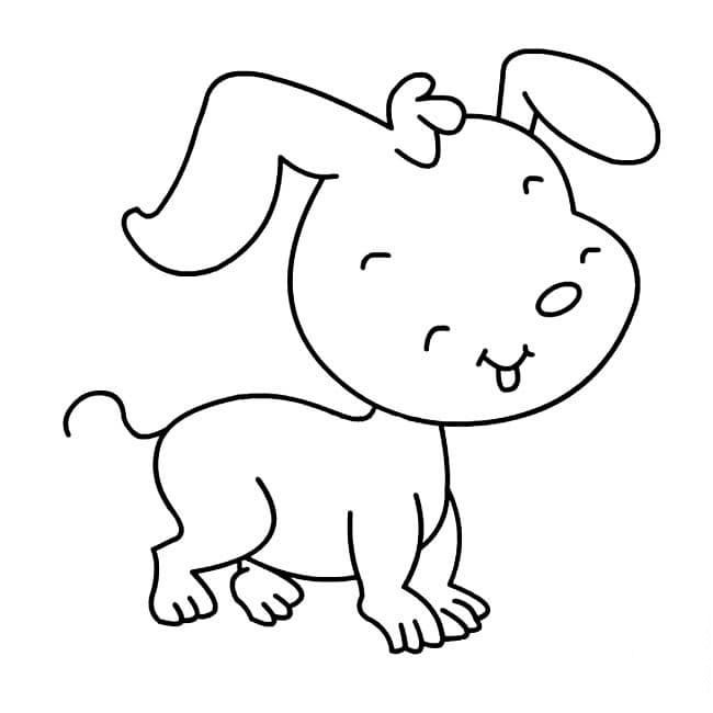 微笑的狗狗<a href=http://www.inspiredelm.com/ertonghua/ target=_blank class=infotextkey>兒童畫</a>圖片_微笑的狗狗兒童繪畫圖集