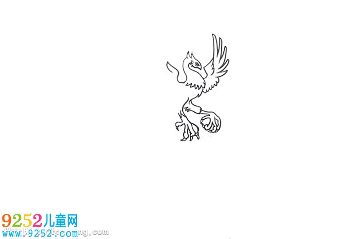 小學(xué)生怎樣畫鳳凰