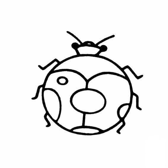七星瓢蟲<a href=http://www.inspiredelm.com/jianbihua/ target=_blank class=infotextkey>簡筆畫</a>圖片_七星瓢蟲兒童繪畫圖集