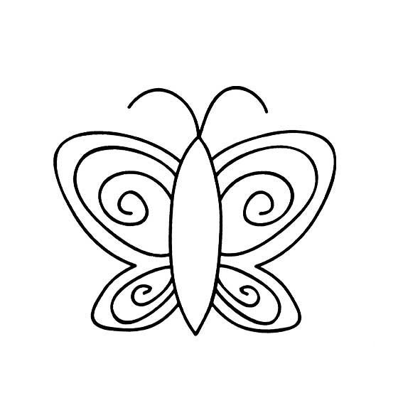 最美的蝴蝶<a href=http://www.inspiredelm.com/jianbihua/ target=_blank class=infotextkey>簡筆畫</a>圖片_最美的蝴蝶兒童繪畫圖集