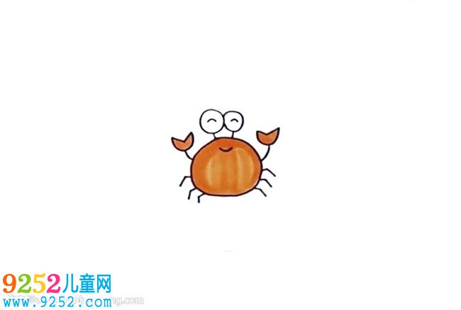 用數(shù)字8畫螃蟹怎么畫
