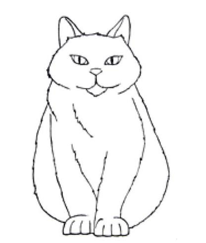 可愛的小貓<a href=http://www.inspiredelm.com/ertonghua/ target=_blank class=infotextkey>兒童畫</a>圖片_可愛的小貓兒童繪畫圖集