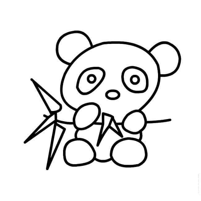 熊貓的頭像<a href=http://www.inspiredelm.com/jianbihua/ target=_blank class=infotextkey>簡(jiǎn)筆畫</a>圖片_熊貓兒童繪畫作品圖集