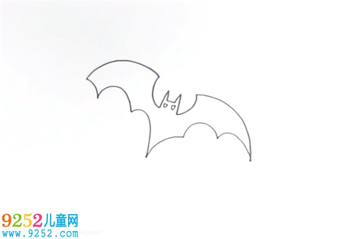 萬圣節(jié)黑色蝙蝠<a href=http://www.inspiredelm.com/jianbihua/ target=_blank class=infotextkey>簡(jiǎn)筆畫</a>