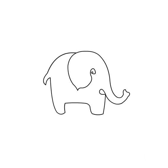 靈性的大象<a href=http://www.inspiredelm.com/jianbihua/ target=_blank class=infotextkey>簡(jiǎn)筆畫(huà)</a>圖片_靈性的大象兒童繪畫(huà)圖集