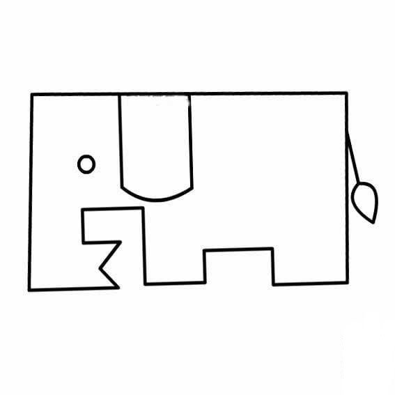 卡通大象<a href=http://www.inspiredelm.com/jianbihua/ target=_blank class=infotextkey>簡筆畫</a>圖片_卡通大象兒童繪畫圖集
