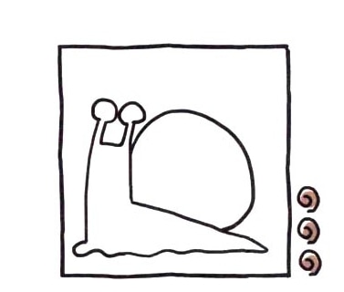 卡通蝸牛<a href=http://www.inspiredelm.com/ertonghua/ target=_blank class=infotextkey>兒童畫</a>圖片_卡通蝸牛兒童繪畫圖集