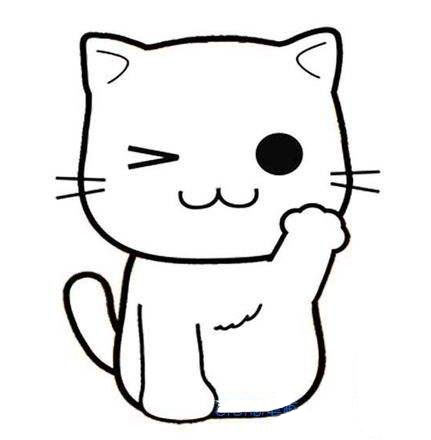 可愛小貓<a href=http://www.inspiredelm.com/ertonghua/ target=_blank class=infotextkey>兒童畫</a>圖片_可愛小貓兒童繪畫圖集