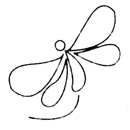 飛行的昆蟲蜻蜓兒童<a href=http://www.inspiredelm.com/jianbihua/ target=_blank class=infotextkey>簡筆畫</a>圖片_蜻蜓兒童繪畫作品圖集