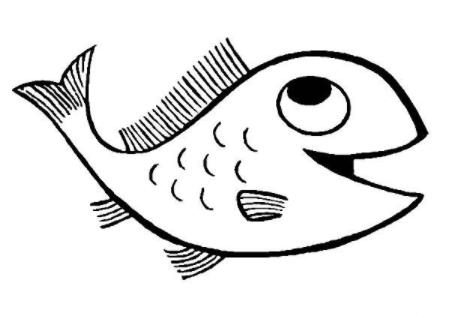 開心的小魚兒童畫圖片_開心的小魚兒童繪畫圖集