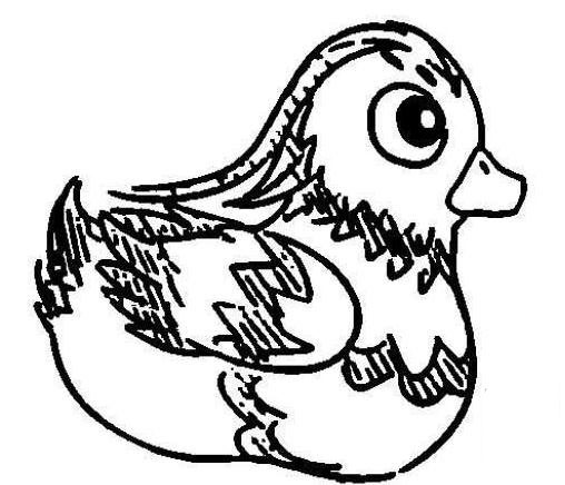 水面上的鴛鴦兒童<a href=http://www.inspiredelm.com/jianbihua/ target=_blank class=infotextkey>簡筆畫</a>圖片_鴛鴦兒童繪畫作品圖集