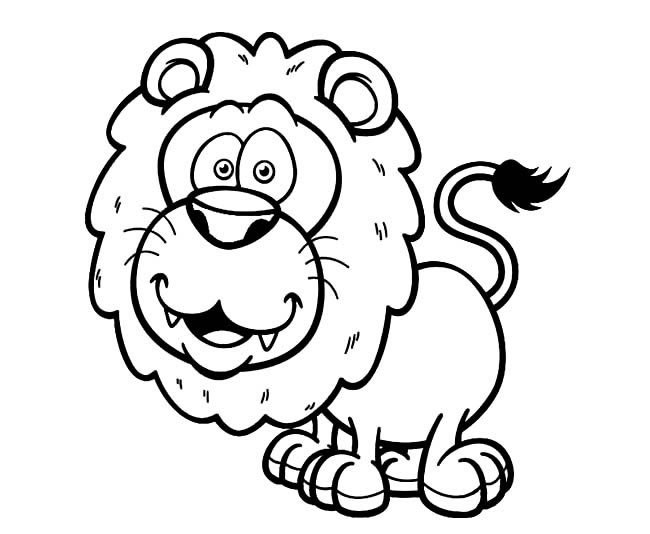 威武的獅子<a href=http://www.inspiredelm.com/jianbihua/ target=_blank class=infotextkey>簡(jiǎn)筆畫</a>圖片_獅子兒童繪畫作品圖集