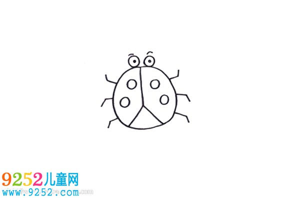 用數(shù)字畫七星瓢蟲，把數(shù)字1變成七星瓢蟲