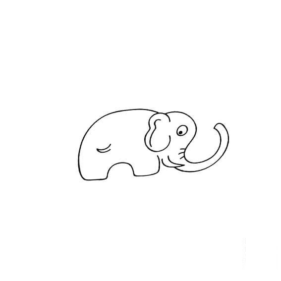 卡通大象<a href=http://www.inspiredelm.com/jianbihua/ target=_blank class=infotextkey>簡筆畫</a>圖片_卡通大象兒童繪畫圖集