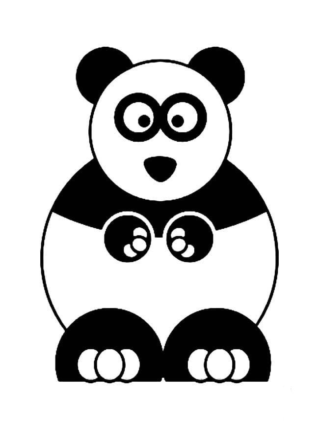 大熊貓拿竹子兒童<a href=http://www.inspiredelm.com/jianbihua/ target=_blank class=infotextkey>簡筆畫</a>圖片_大熊貓兒童繪畫作品圖集