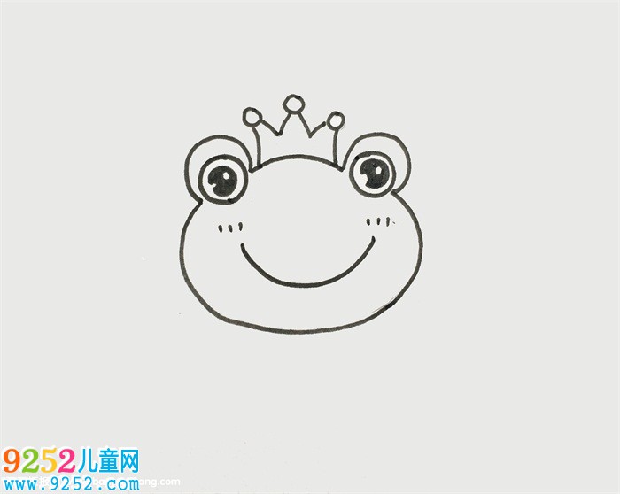 簡筆青蛙的畫法