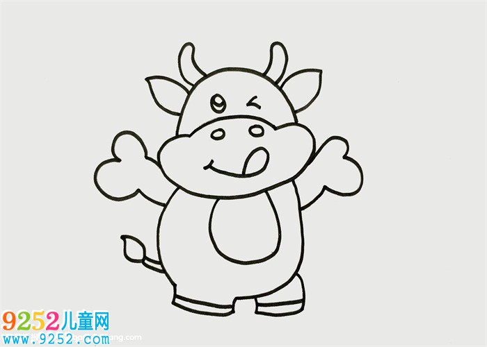 簡單的牛怎么畫