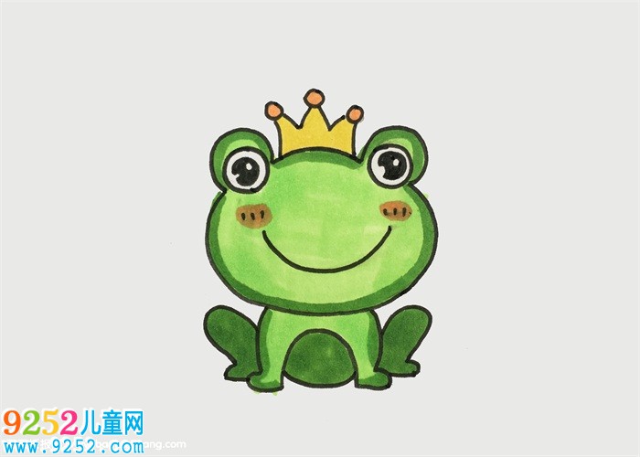簡筆青蛙的畫法