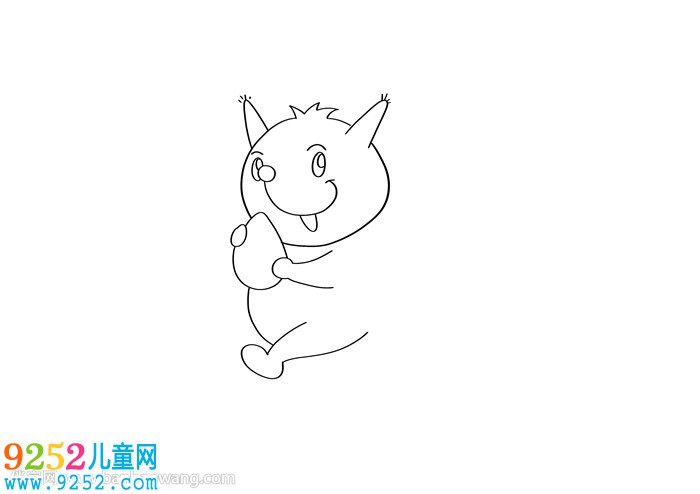 小松鼠怎么畫