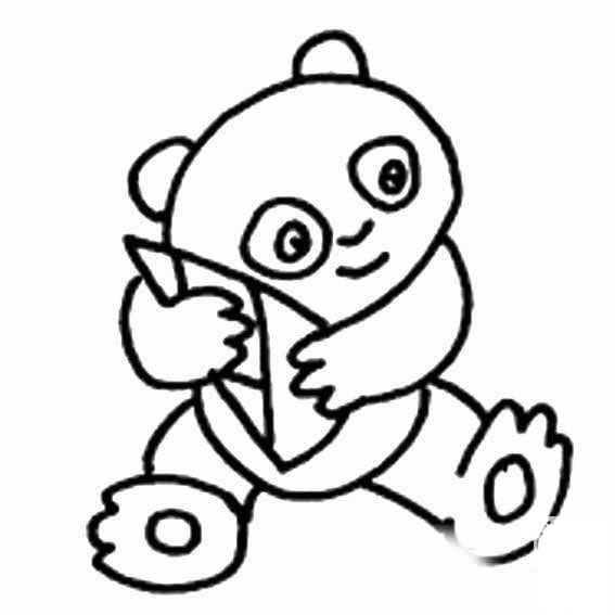 熊貓玩球<a href=http://www.inspiredelm.com/ertonghua/ target=_blank class=infotextkey>兒童畫</a>圖片_熊貓玩球兒童繪畫圖集