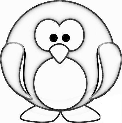 呆萌的企鵝<a href=http://www.inspiredelm.com/jianbihua/ target=_blank class=infotextkey>簡(jiǎn)筆畫</a>圖片_呆萌的企鵝兒童繪畫圖集