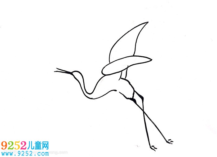 仙鶴怎么畫