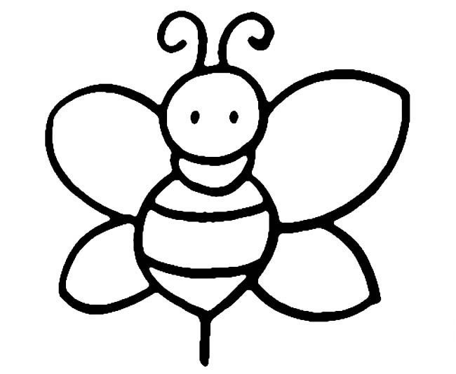 微笑小蜜蜂<a href=http://www.inspiredelm.com/ertonghua/ target=_blank class=infotextkey>兒童畫</a>圖片_微笑小蜜蜂兒童繪畫圖集