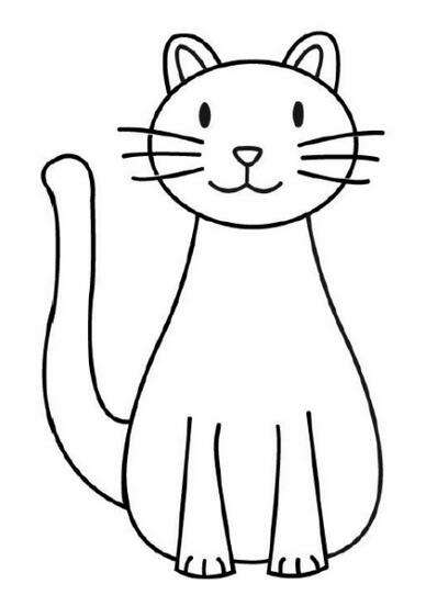 奔跑的小貓<a href=http://www.inspiredelm.com/ertonghua/ target=_blank class=infotextkey>兒童畫</a>圖片_奔跑的小貓兒童繪畫圖集