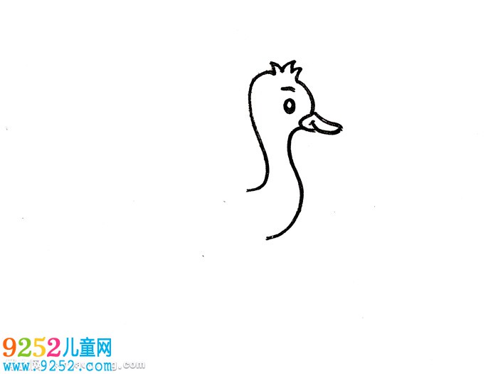 鴕鳥怎么畫簡單又好看