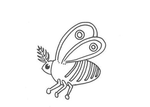 蜜蜂采花<a href=http://www.inspiredelm.com/ertonghua/ target=_blank class=infotextkey>兒童畫</a>圖片_蜜蜂采花兒童繪畫圖集