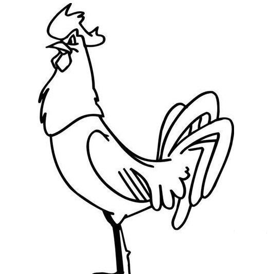 憤怒的大公雞<a href=http://www.inspiredelm.com/jianbihua/ target=_blank class=infotextkey>簡(jiǎn)筆畫</a>圖片_憤怒的大公雞兒童繪畫圖集