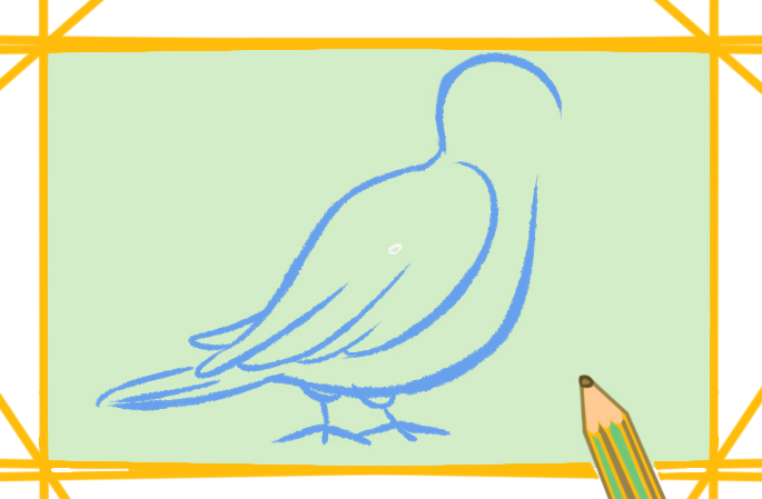 白鴿的<a href=http://www.inspiredelm.com/jianbihua/ target=_blank class=infotextkey>簡筆畫</a>步驟3