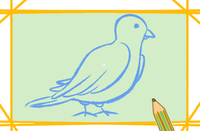 白鴿的<a href=http://www.inspiredelm.com/jianbihua/ target=_blank class=infotextkey>簡筆畫</a>步驟4