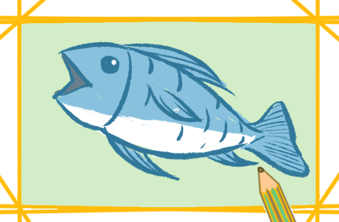 好看的魚簡(jiǎn)筆畫教程步驟圖片大全_魚簡(jiǎn)筆畫圖片大全