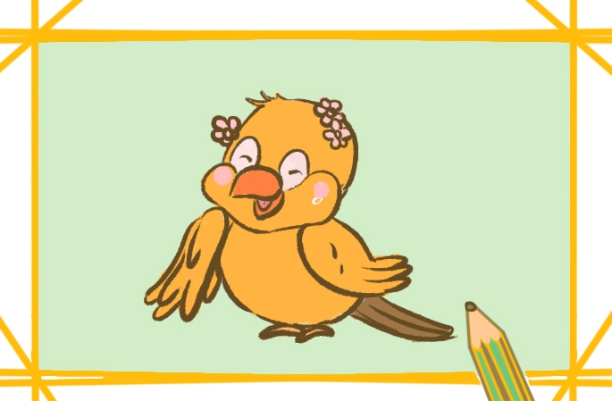 好看的黃鳥要怎么畫_好看的黃鳥簡筆畫圖片一學(xué)就會
