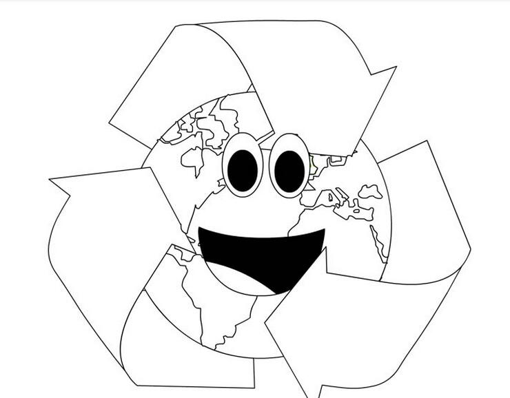 世界地球日簡筆