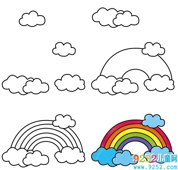 5種彩虹簡(jiǎn)筆 畫(huà)法
